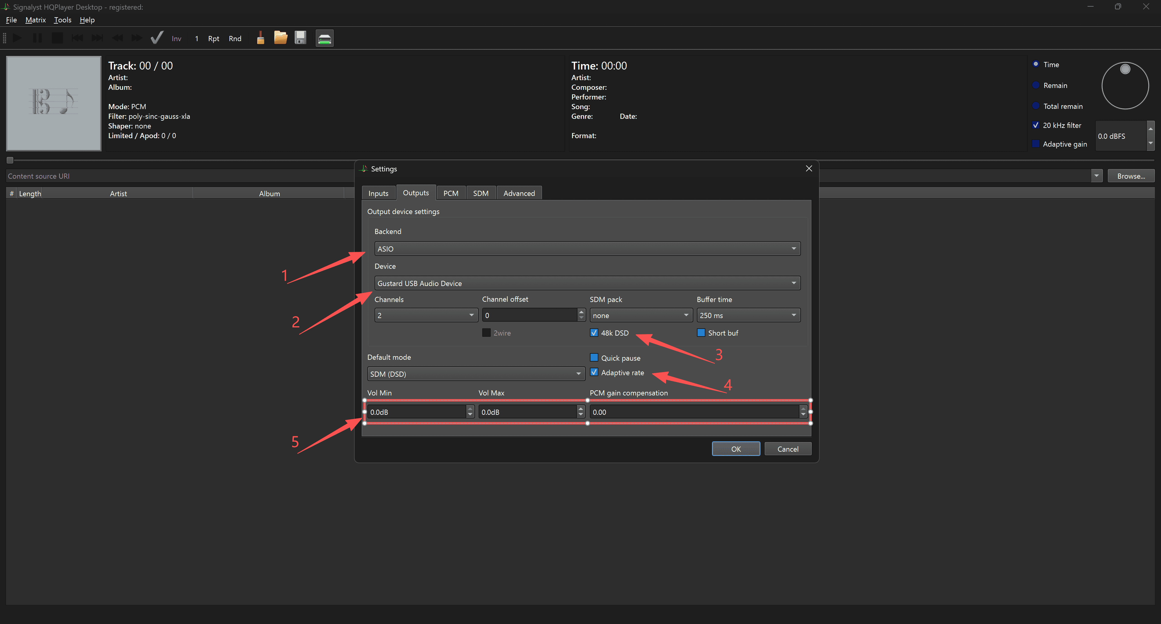 Starting playback from Roon through HQPlayer
