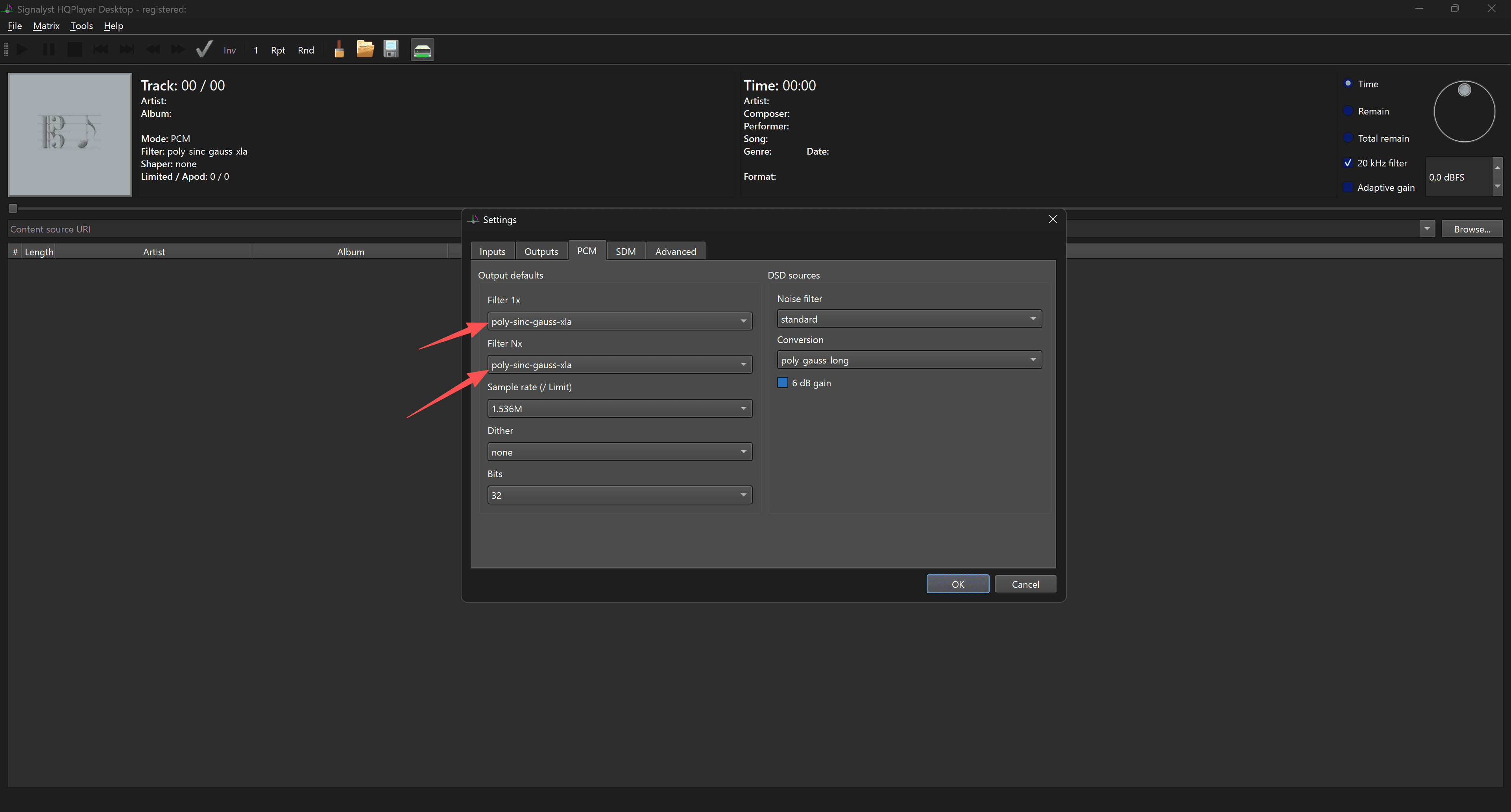 HQPlayer status confirming active playback